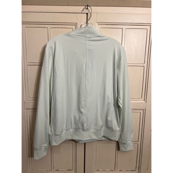 NWT Adidas size medium light green 1/2 zip pullover golf top shirt - Picture 4 of 4